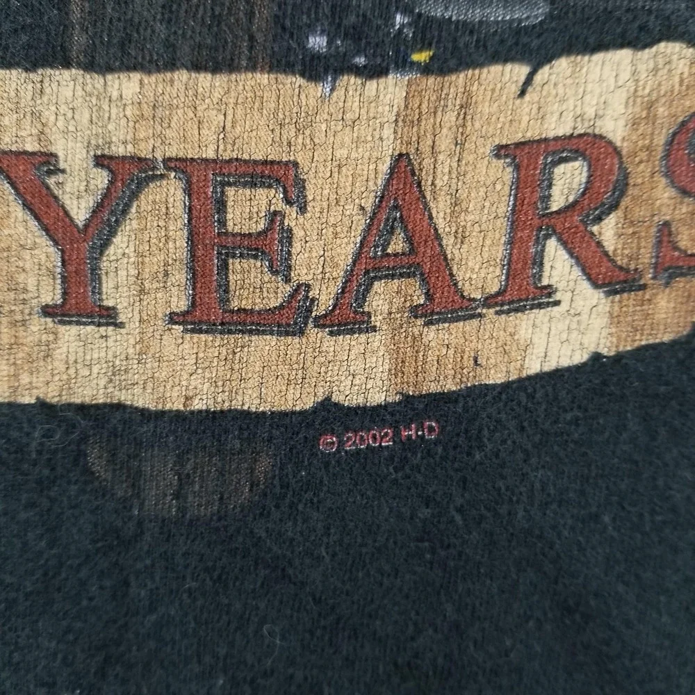 VTG Harley Davidson Shirt Mens XL Black USA 100 Years Anniversary Motorcycle Tee